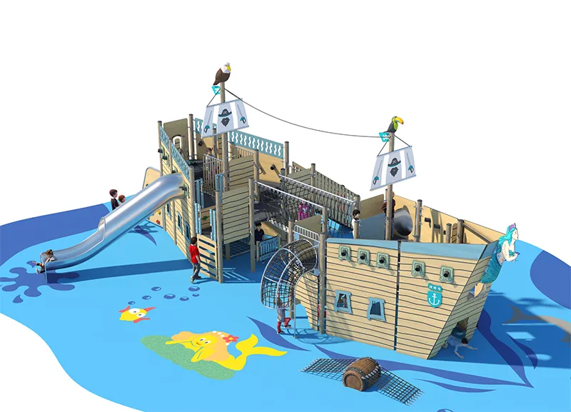 Pirate Ship Themed Custom Outdoor Playground